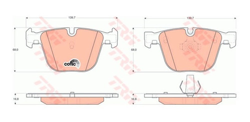 Pastilhas De Freio Tras. Bmw M5 Sedan 2004-2011 (e60)