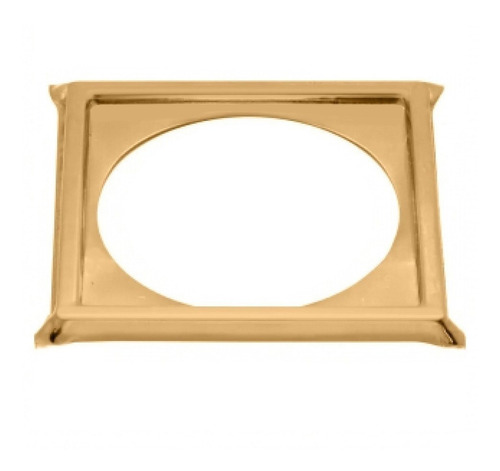 Porta Grelha Suporte De Ralo Click 10x10 Dourado Gold