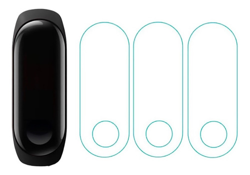 Kit 3 Pelicula Para Xiaomi Mi Band 2 Protetor Smartwatch