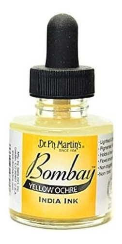 Dr. Ph. Martin's Bombay Tinta India, 1.0 Oz, Amarillo Ocre