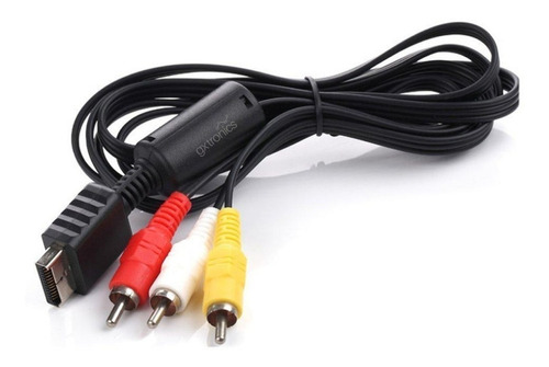 Cable Para Play 2 Audio Video Av Rca A Tv Con Filtro 1.8 Mts