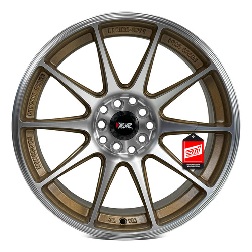 Jogo Roda Xxr 527 Aro 17x9 5x100 Offset 28 Bronze