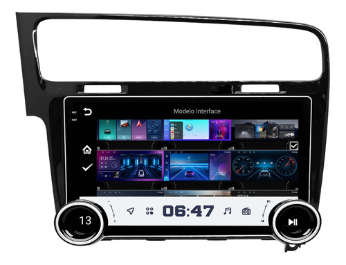 Multimidia Golf Mk7 13/19 Android Auto 64gb Carplay 10p Knob