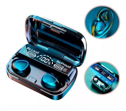 Auriculares Inalámbricos Bluetooth M10 5.3 Batería De Larga Azul