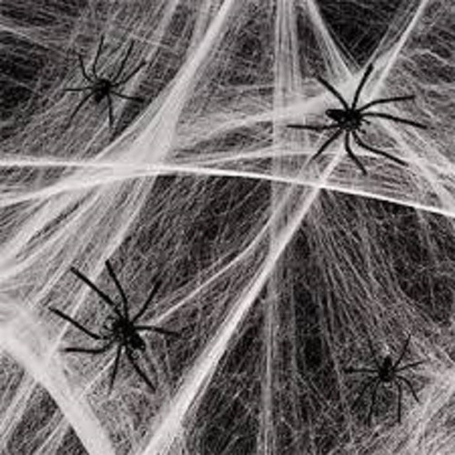 Halloween Tela De Araña Negra C/ Araña