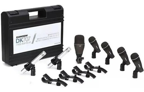 Samson Dk707 Kit 7 Micrófonos Batería Q72 Q71 C02 + Estuche.