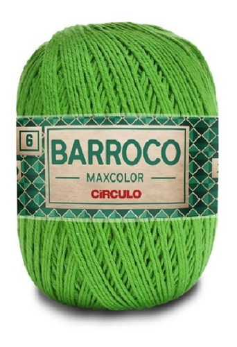 Barbante Barroco Maxcolor 6 Fios 200gr Linha Crochê Colorida Cor Trevo-5242