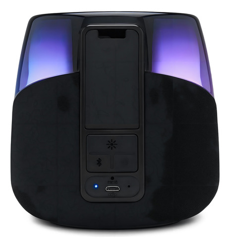 Alto-falante Bluetooth recarregável Ihome Iav5 para Amazon Echo Dot Color Black 110v