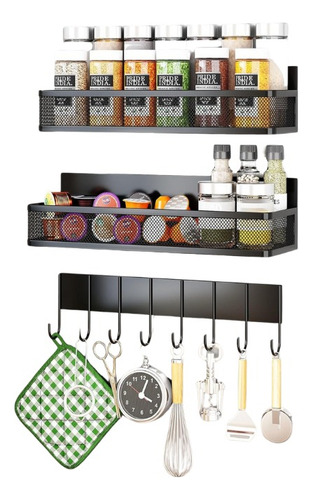 Suporte Magnético Para Geladeira Com 3 Prateleiras Magnética
