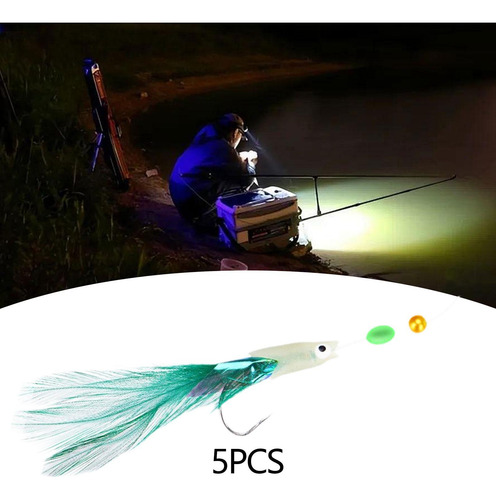 5x Plataformas De Pesca, Cebos Señuelos Aparejos De Verde
