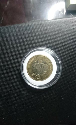 Moneda De Colección De Veinte Pesos Bicentenario Independenc