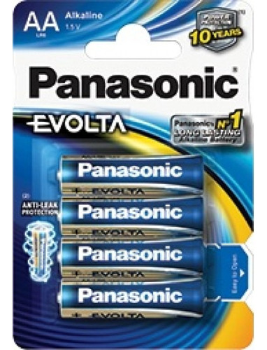 Pila Panasonic Evolta Tipo Aa 4 Unidades / Pilaschile