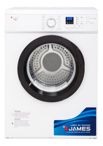 Secarropas James 7kg Acero Inox Pantalla Digital 6niv