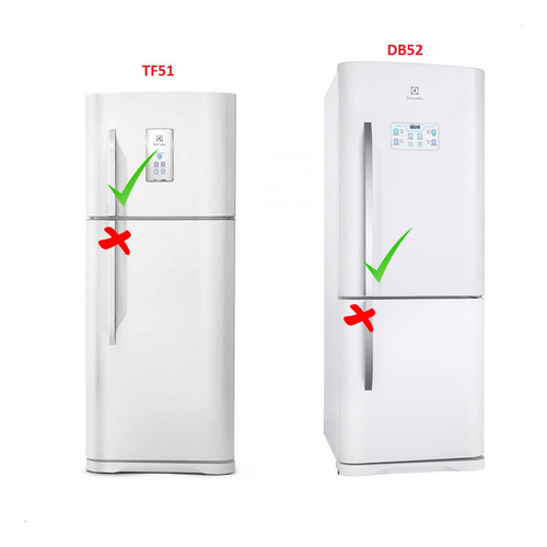 Suporte Puxador Da Porta Geladeira Electrolux Db52 Db53 Ib53