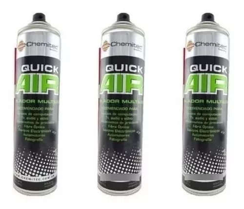 Aire Comprimido Limpiador Pack X 3 En Aerosol 400ml Pc Note