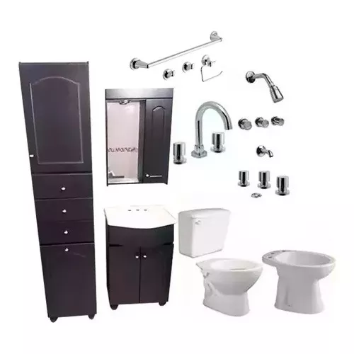 Juego Baño Completo Griferías Accesorios Sanitarios Ferrum – Sanitarios Guti