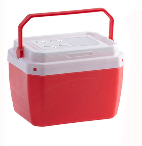 Caixa Termica De Plastico Vermelho 40l 50,5x41x37cm