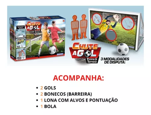 Kit 2 Mini Trave Gol De Futebol Infantil Jogo Com Bola