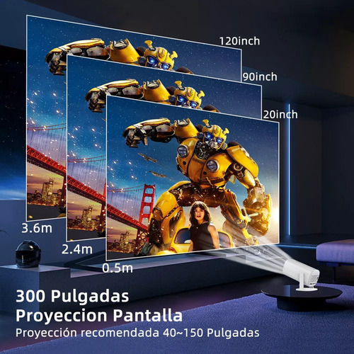 Proyector Led 4k Profesional Portatil Wifi Smart Tv Android