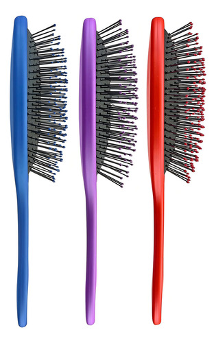 Juego De Cepillos De Cojín Desenredante Conair, 3 Piezas Lo