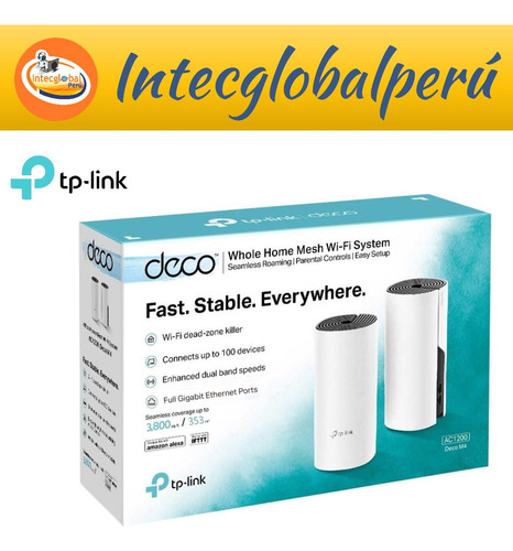 P Sistema Wi-fi Mesh Tp-link Deco M4 (2-pack) Ac1200
