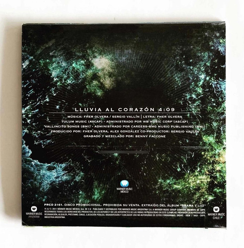 Maná - Lluvia Al Corazón (cd Single) Promocional Casi Nuevo (Usado)