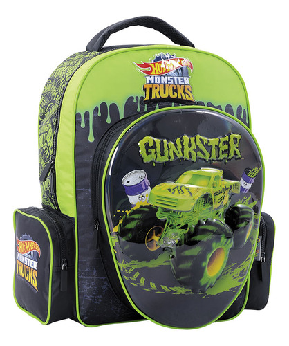 Hot Wheels Mochila 17 Espalda Green