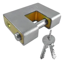 Comprar Candado Blindado Acero Bronzen 8cm Seguridad Hogar Comercio Color Plateado