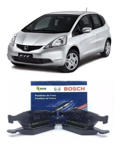 Kit Completo Pastilhas Bosch Honda Fit 08 A 2014 Bb685/bb457