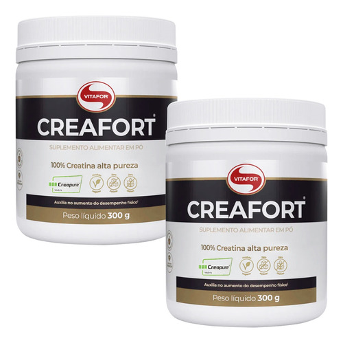 Kit 2x Creafort 100% Creapure Vitafor 300g