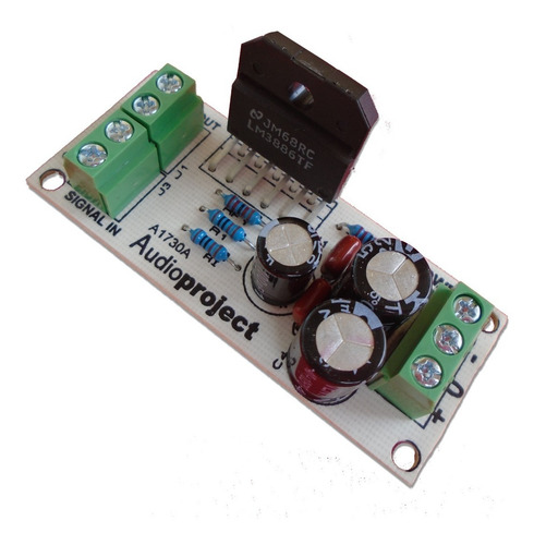 Imagen 3 de 6 de Modulo Amplificador Mono 68 Watts C/ Lm3886 - Audioproject