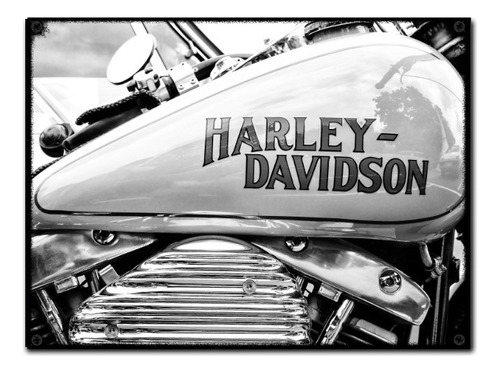 #926 - Cuadro Vintage - Harley Davidson Moto Poster No Chapa