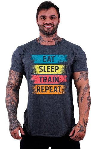 Imagem 4 de 6 de Kit 4 Camiseta Longline Oversized Academia Musculação Treino