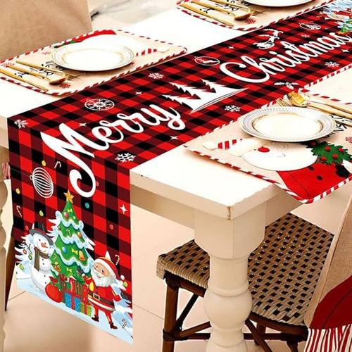 Camino De Mesa Navideño De 13 X 72 Pulgadas, Ropa De Mesa Fa