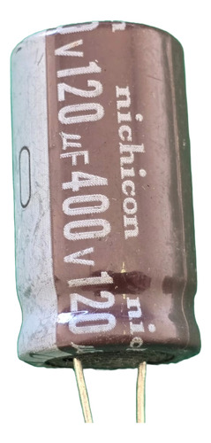 20x Capacitor Eletrolitico 120uf/400v 105° 18x33mm Nichicon