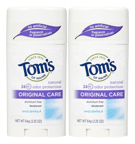 Tom's Of Maine 24 Hour Original Care Desodorante Stick Sin P