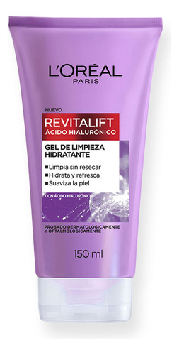 Gel Limpieza Loreal Paris Revitalift Ácido Hialurónico 150ml