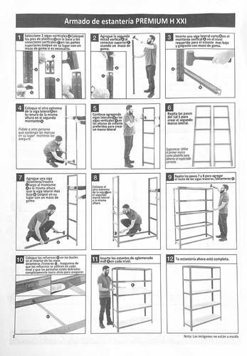 Imagen 6 de 7 de Estantería Metálica Excelent 400kg 180x40x90 - Mangusi