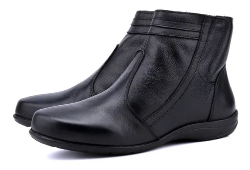 Botinha rasteira cano curto discount