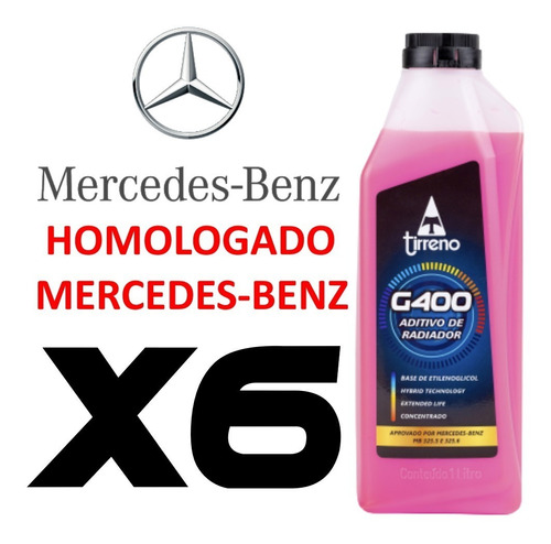 Tirreno G400 Rosa Concentrado Homologado Mercedes-benz 6 L