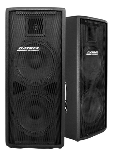 Caixa De Som Ativa Dupla Datrel At10x2 10 Titanium 300w Bt