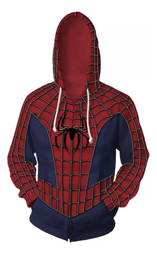 Rt Halloween Marvel Spider-man Superhéroe Cosplay Chamarra Suda