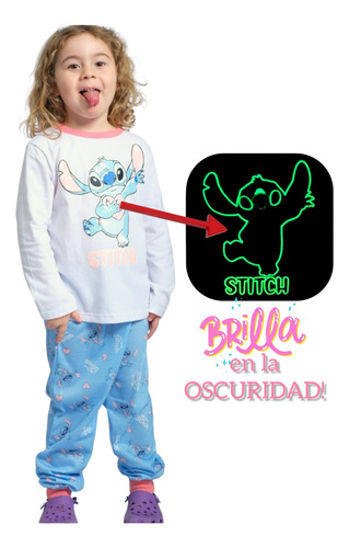 Pijama Infantil Brilla En La Oscuridad