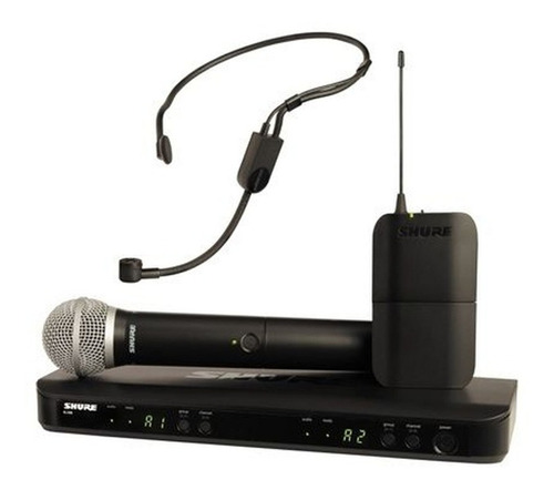 Micrófono/auriculares inalámbricos de combinación dual Shure BLX1288/P31
