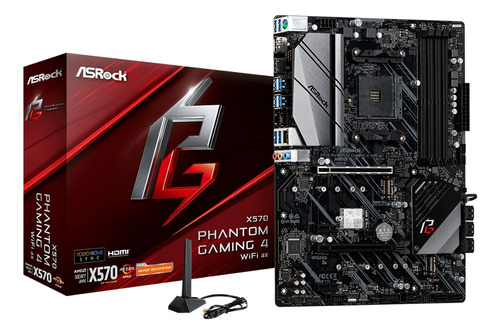 Motherboard Asrock X570 Phantom Gaming 4 Wifi Ax Amd Am4 M2