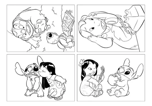 Desenhos de Lilo e Stitch para Colorir, Pintar e Imprimir