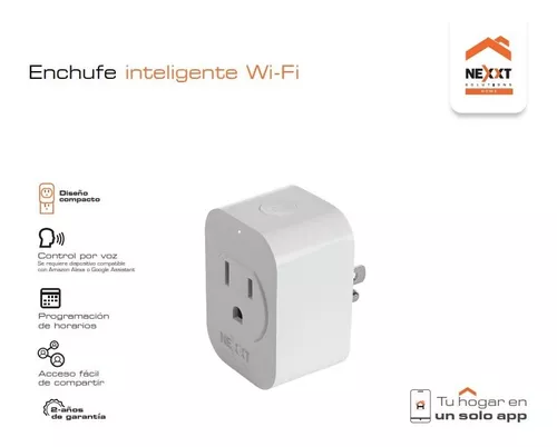 Enchufe inteligente Nexxt Wi-Fi 110V 1 Toma Alexa