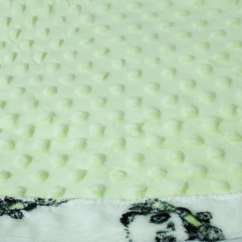 Cobija Para Bebé Calientita Frazada Suave Cobertor Infantil Color Verde Claro Felpa