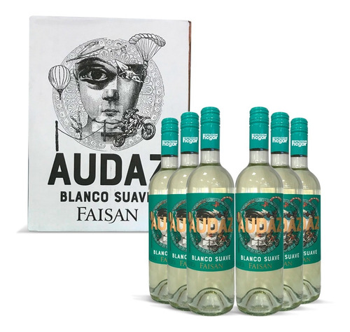 Vino Faisan Audaz Blanco Suave 750 Ml Caja X6 Js Ltda