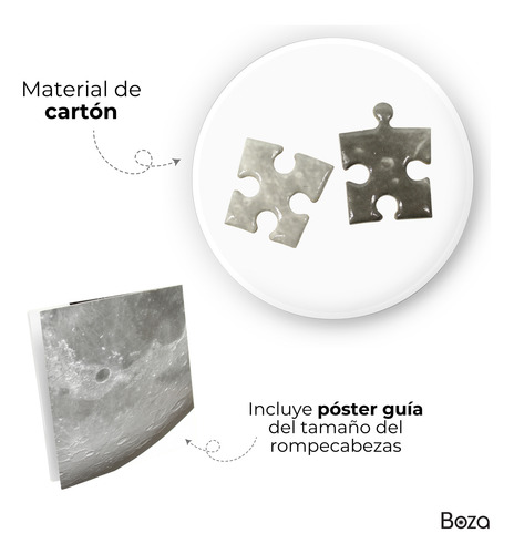 Rompecabezas Moon Luna 1000 Pz Colección Puzzle Juegos Boza
